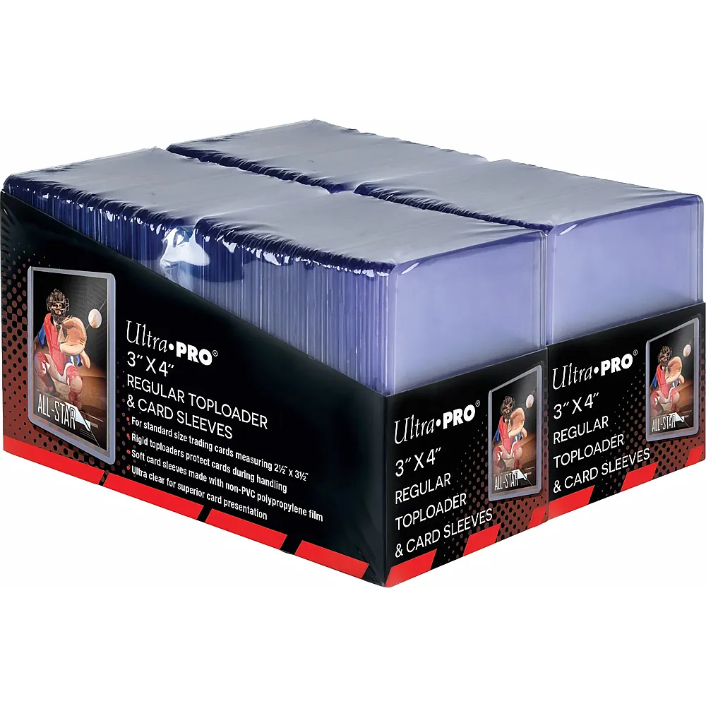 Ultra Pro Toploader Regular 35pt & Soft Penny Sleeves Bundle 200