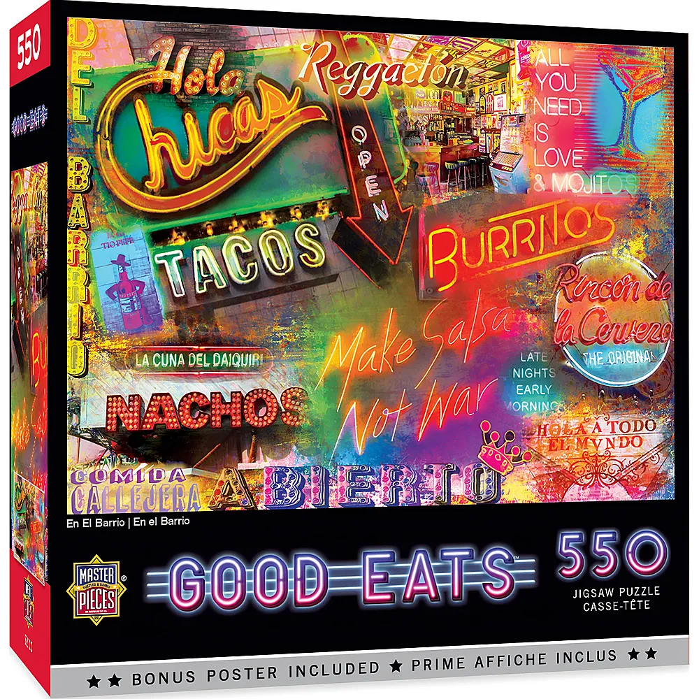 Master Pieces Puzzle Good Eats En El Barrio - 550 Teile