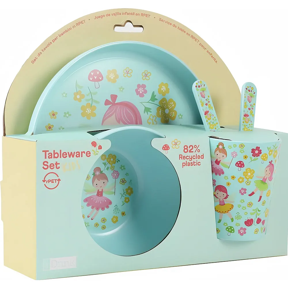 meinspielzeug - i-total Lunch Set Feen aus recyceltem Kunststoff | Essen & Trinken