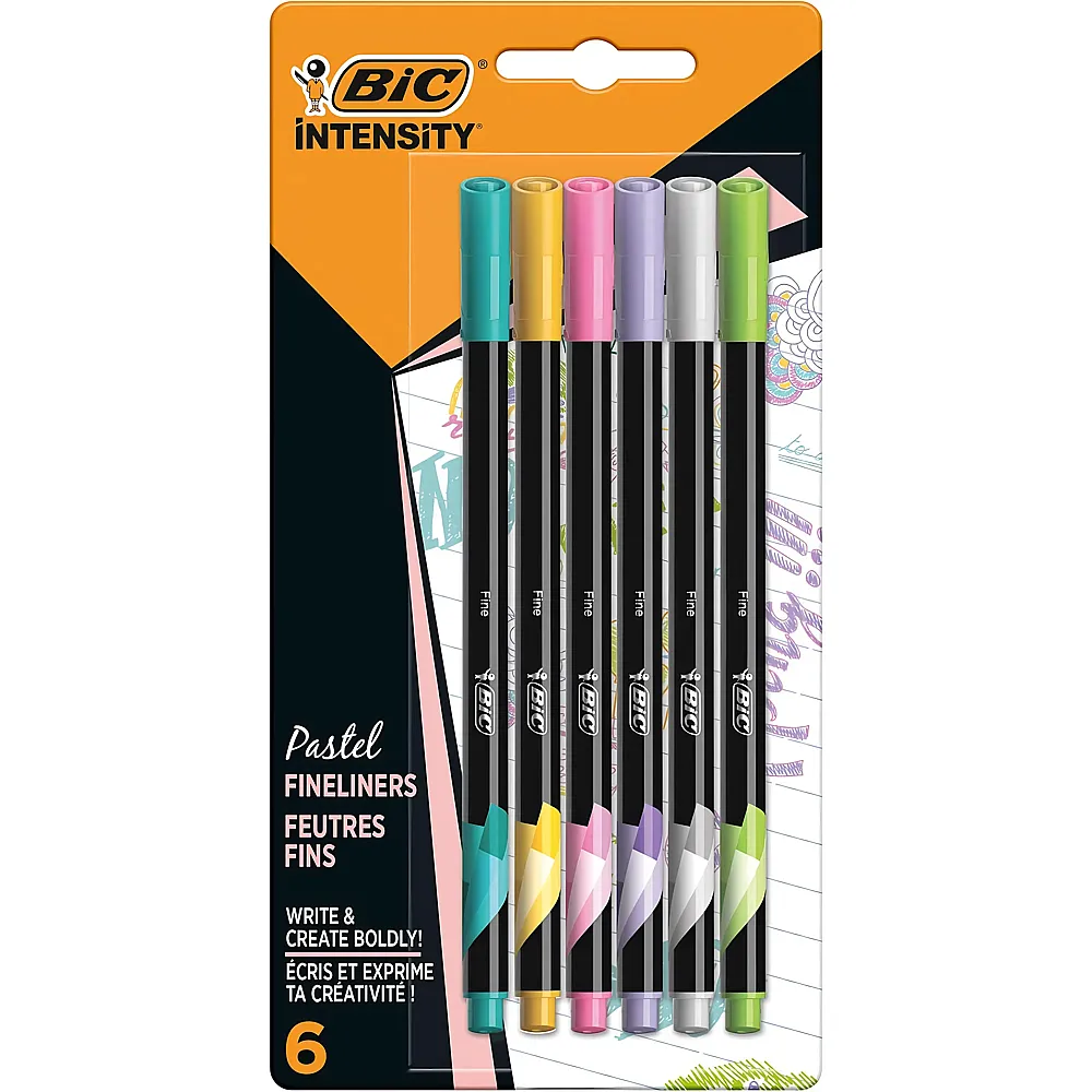 BIC Intensity Fineliner Pastell, 6 Stk. - Suche