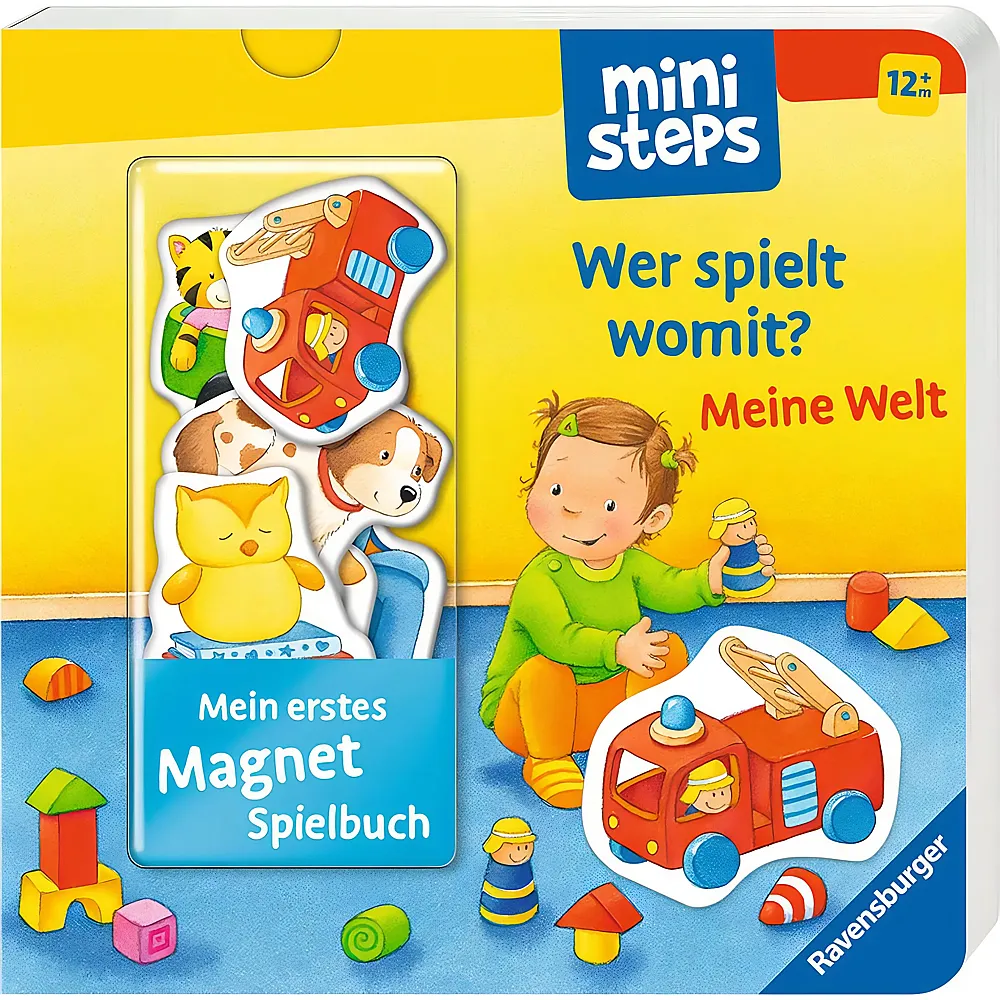 Ravensburger ministeps Mein erstes Magnetbuch: Wer spielt womit Meine Welt