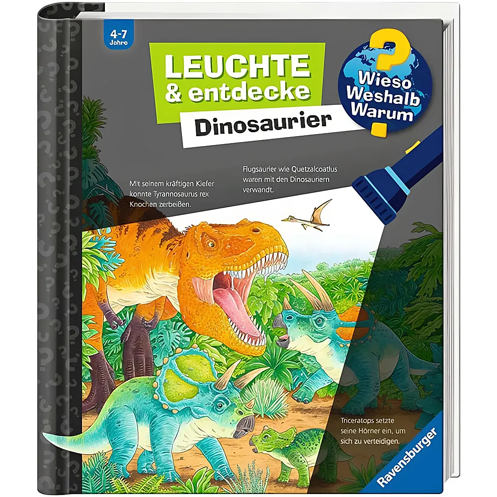 Ravensburger Wieso Weshalb Warum Leuchte und entdecke: Dinosaurier
