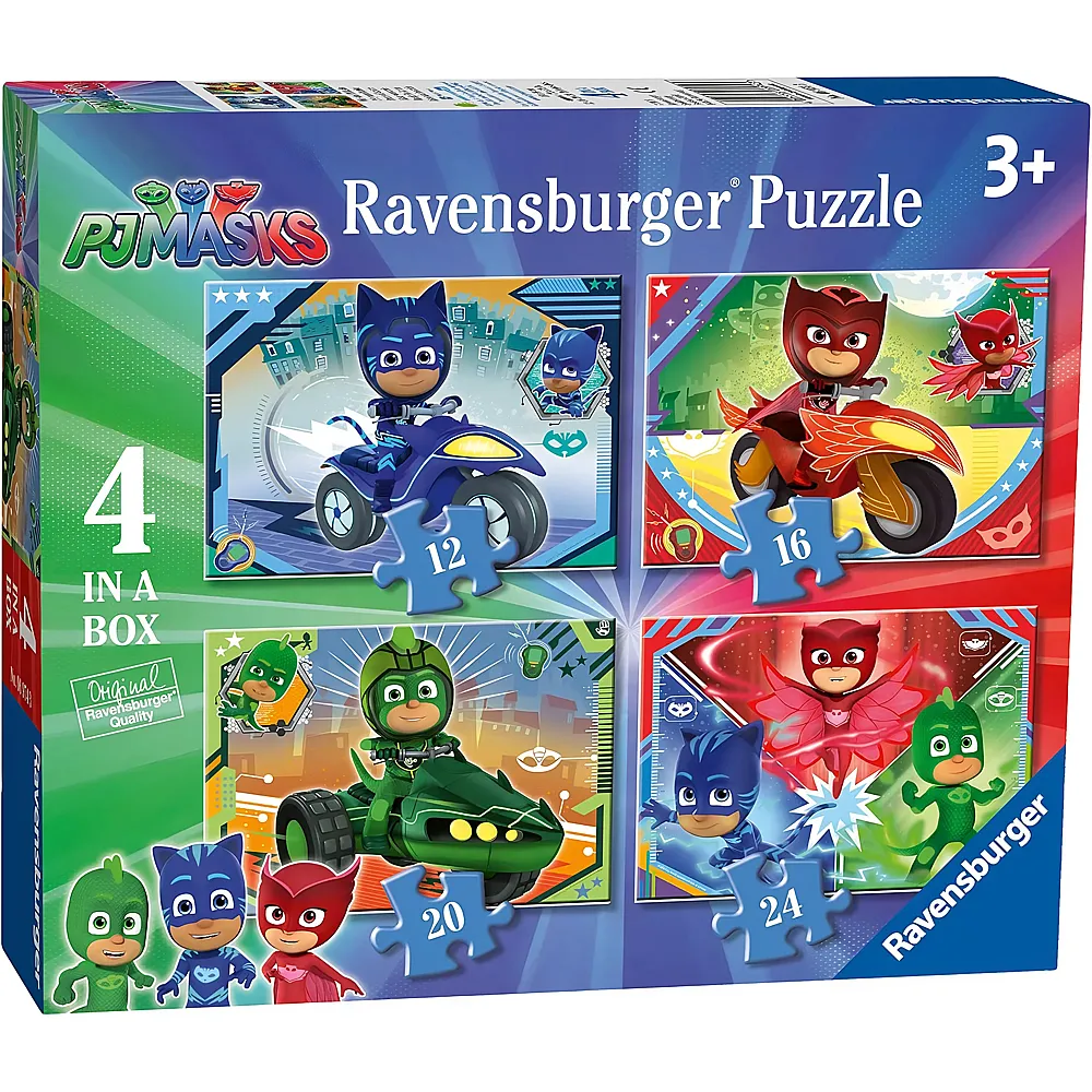 Ravensburger Puzzle 4in1 PJ Masks 12-24