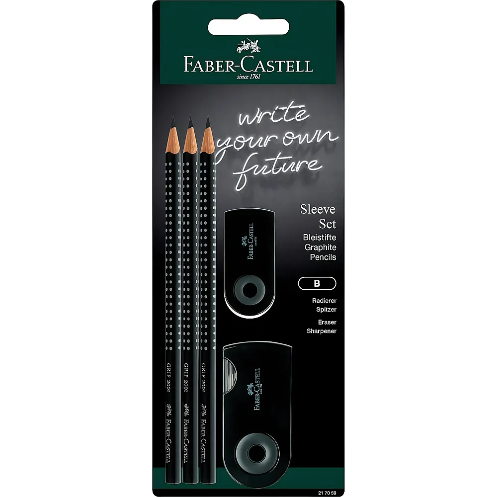 Faber-Castell Bleistift Grip 2001 Sleeve - 5 Teile