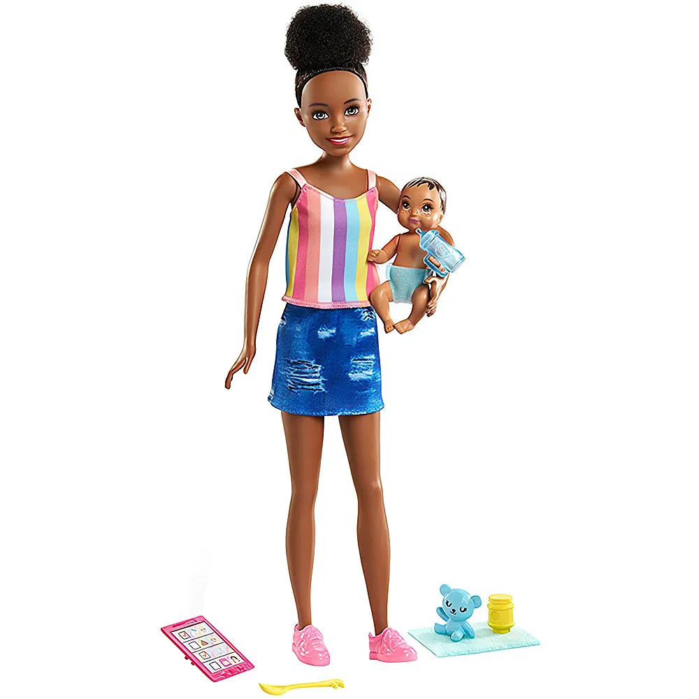 Barbie Skipper Babysitters Inc. Puppe mit Baby Denim
