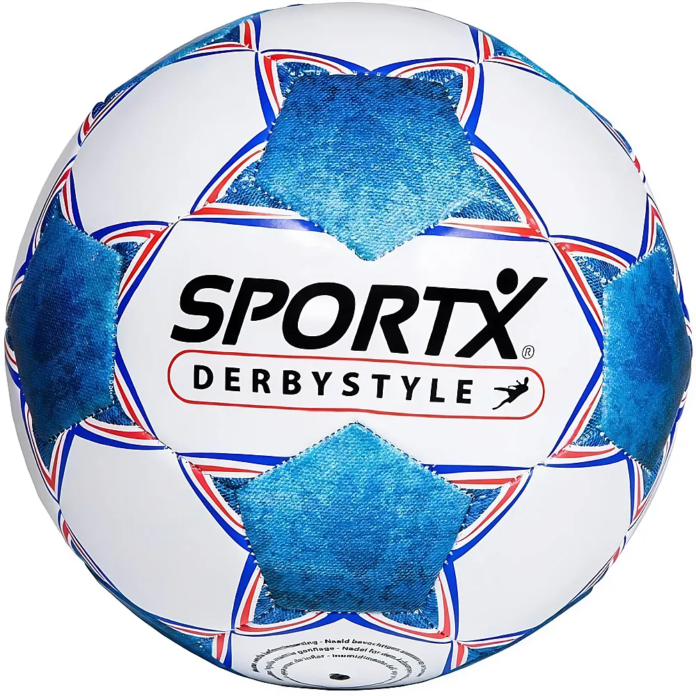 SportX Fussball Derbystyle Blau Weiss 330-350gr - Suche