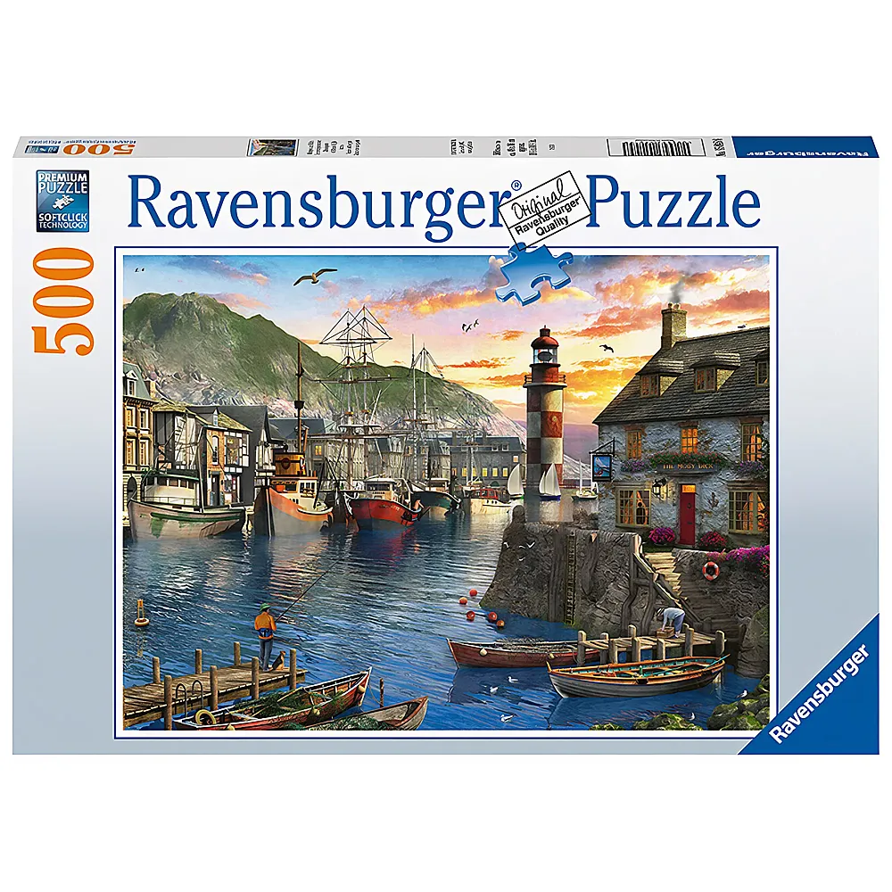 Ravensburger Puzzle Morgens am Hafen 500Teile