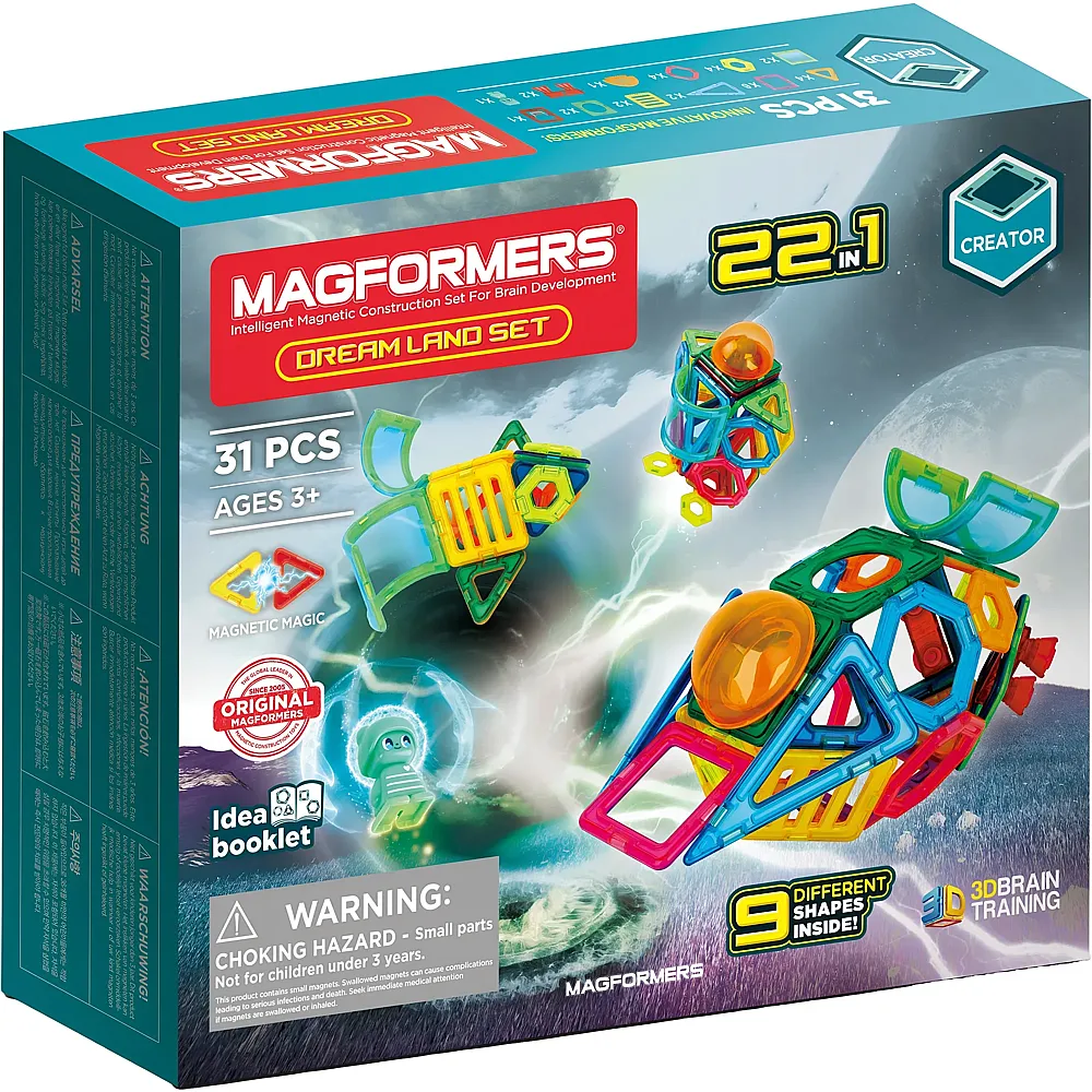 Magformers Dream Land Set - Ozean und Weltraum - 31 Teile