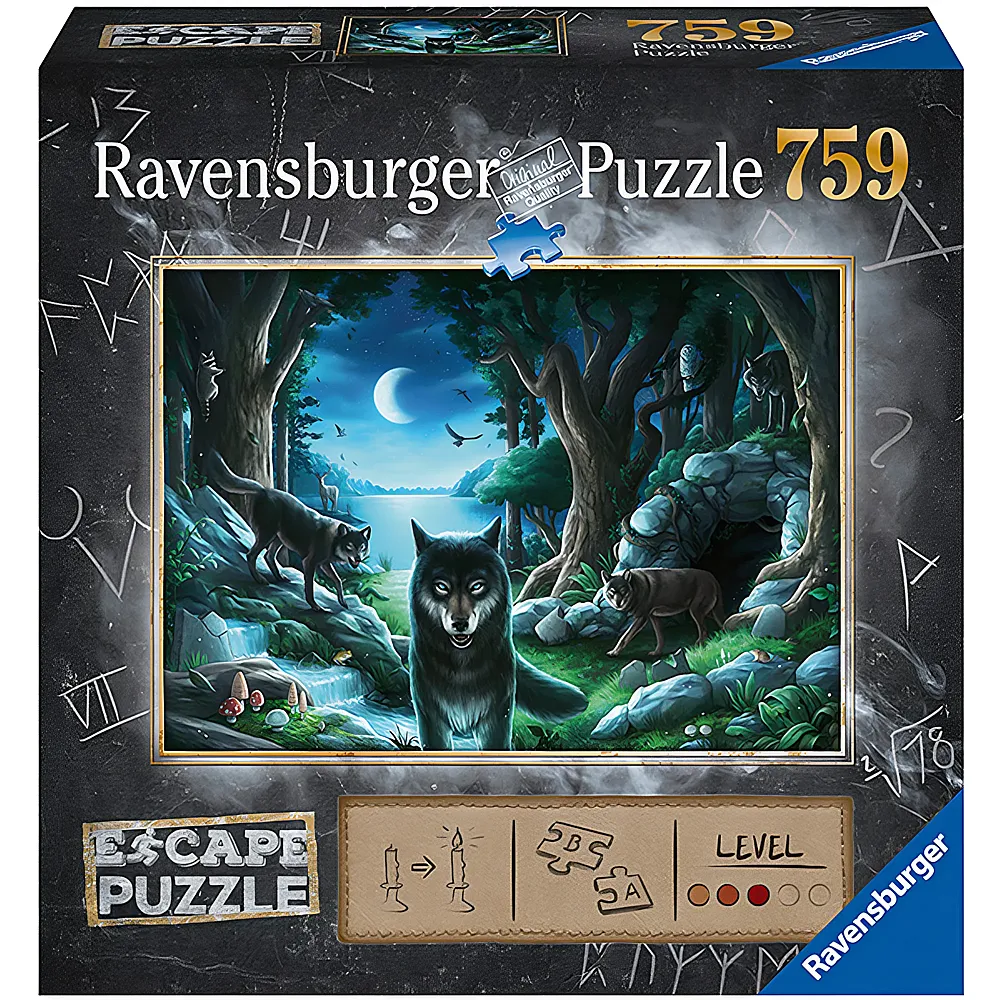 Ravensburger Puzzle Escape Curse of the Wolves 759Teile