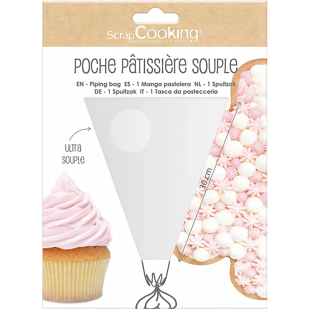 ScrapCooking Spritzbeutel extra weich, wiederverwendbar - 35 cm