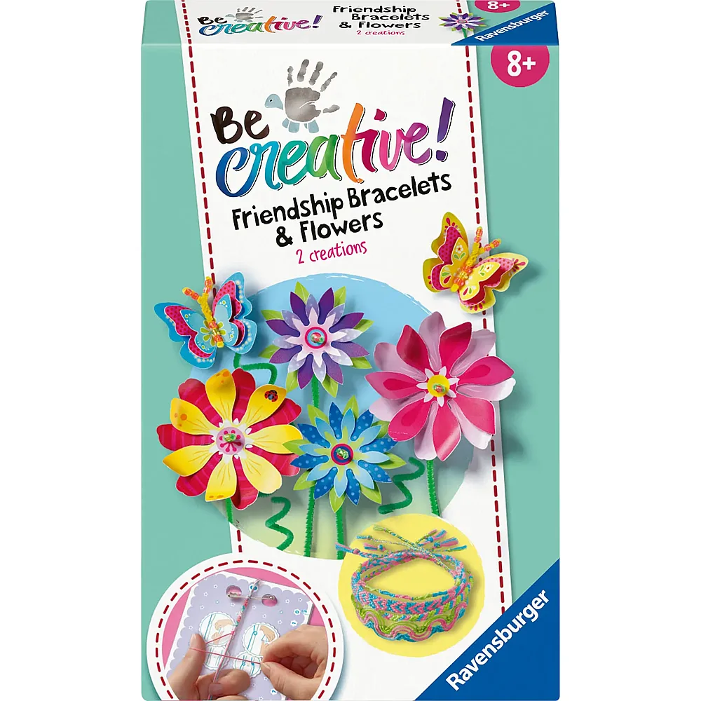 Ravensburger BeCreative Bastelset Freundschaftsb�ndchen & Blumen