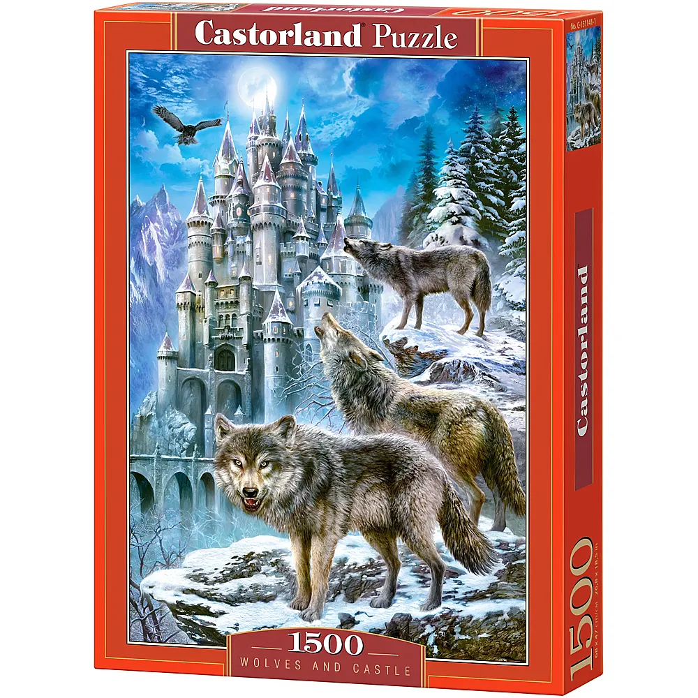 Castorland Puzzle Wlfe vor dem Schloss 1500Teile