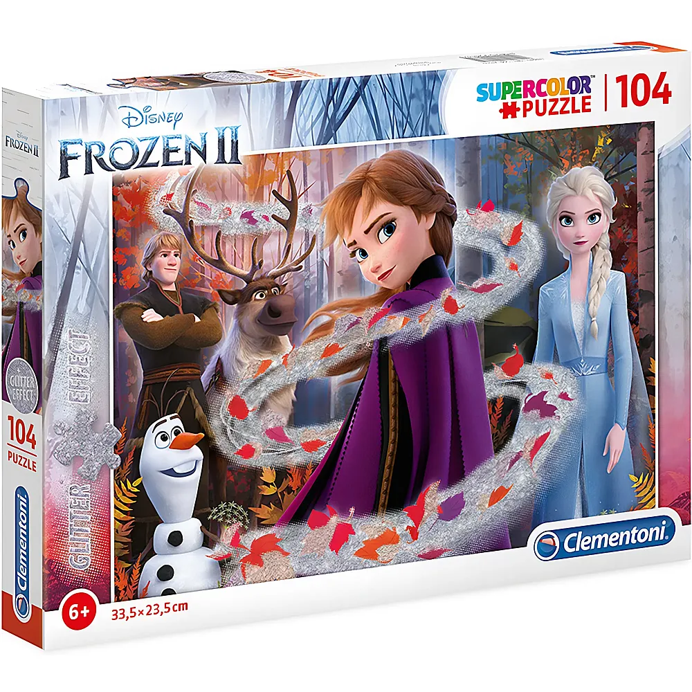 Clementoni Puzzle Supercolor Glitter Disney Frozen 2 104Teile