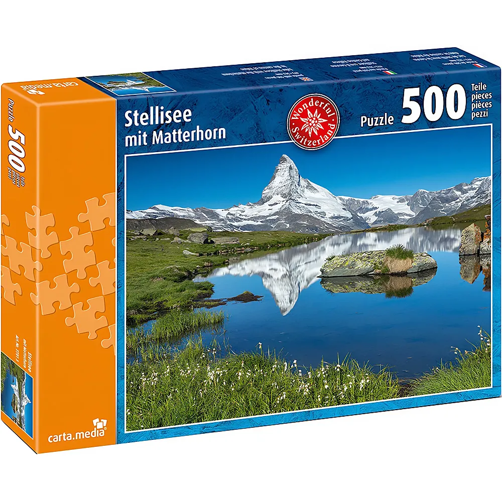 carta media Puzzle Stellisee mit Matterhorn 500Teile | Puzzle 500 Teile
