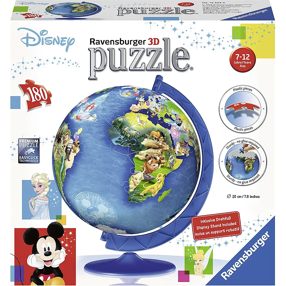 Ravensburger Puzzle 3D Disney Globus - 180 Teile