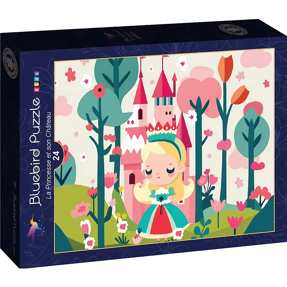 Bluebird Puzzle Die Prinzessin und ihr Schloss - 24 Teile