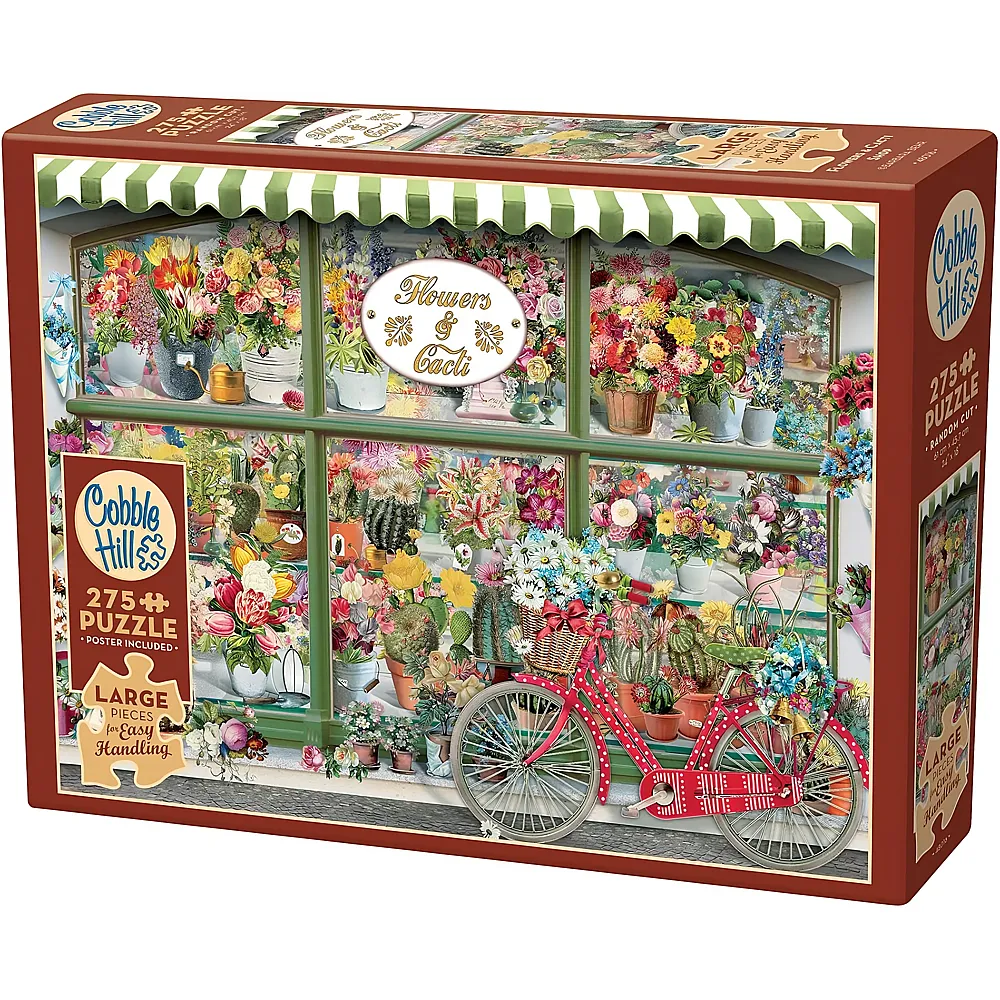 Cobble Hill Puzzle Barbara Behr Flowers and Cacti Shop 275Teile