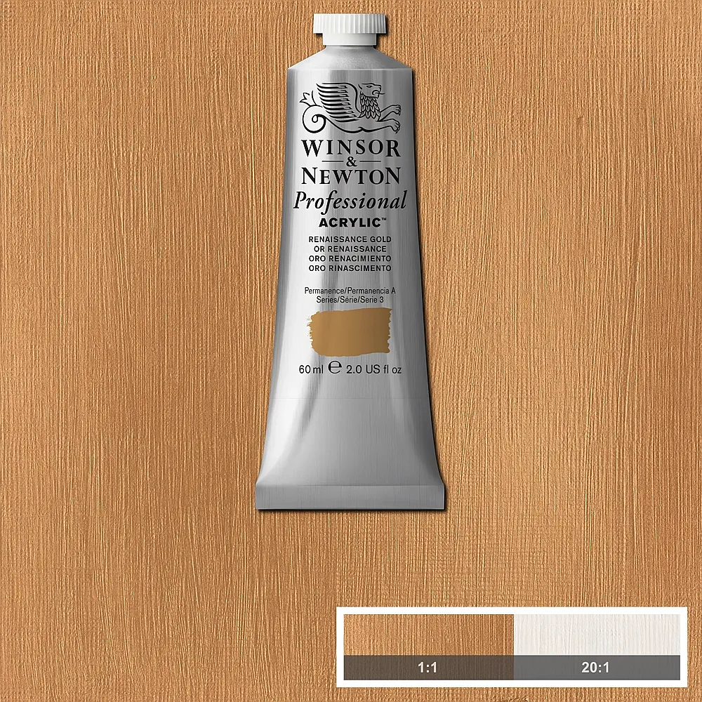 meinspielzeug - Winsor & Newton W&n Prof. Acrylfarbe 60ml Tube Renaissance Gold
