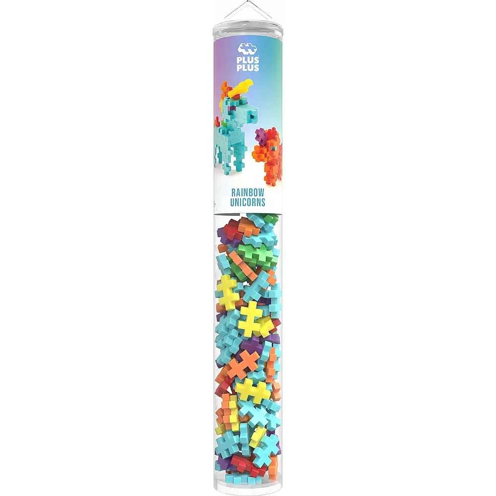 Plus-Plus 100 Kreativ Bausteine Regenbogen Einhorn
