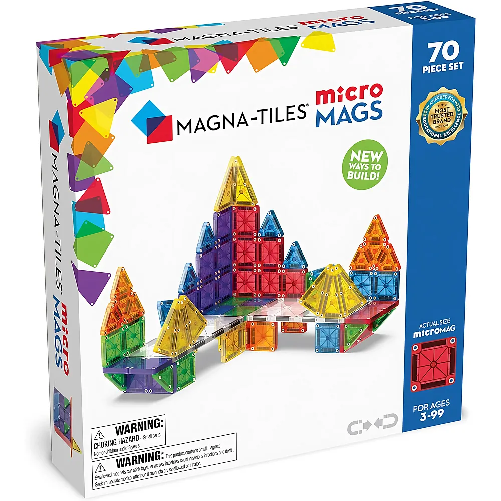 Magna-Tiles microMAGS Deluxe-Set 70Teile