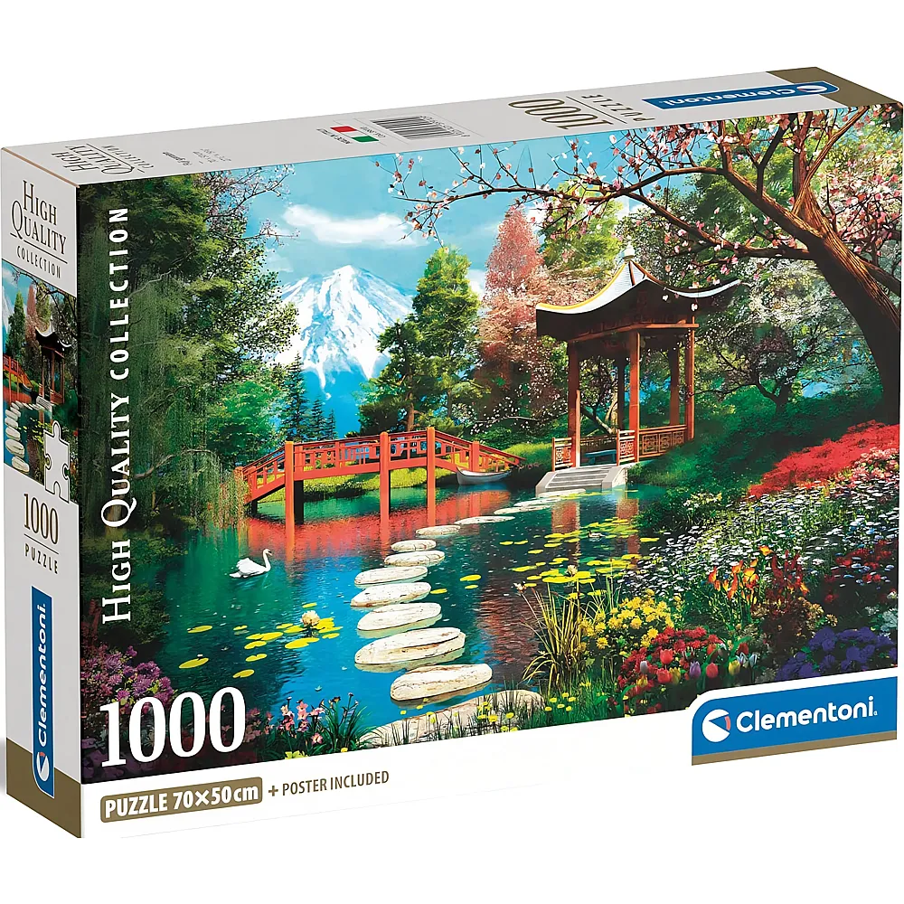 Clementoni Puzzle G�rten von Fuji - 1000 Teile