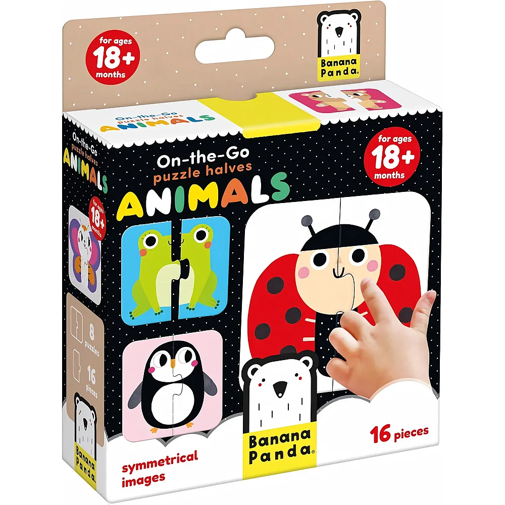 Banana Panda Puzzle 8in1 On-The-Go Tiere 2Teile