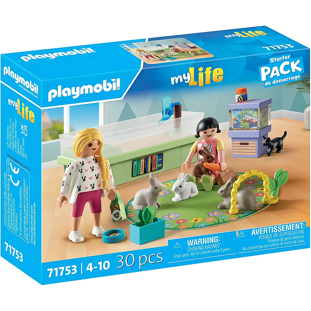 PLAYMOBIL My Life Familie mit Hasen 71753