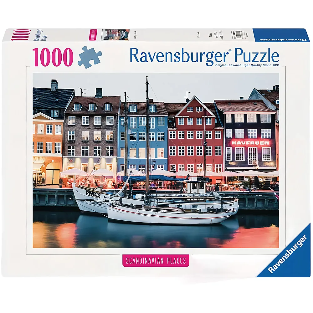 Ravensburger Puzzle Kopenhagen, D�nemark - 1000 Teile