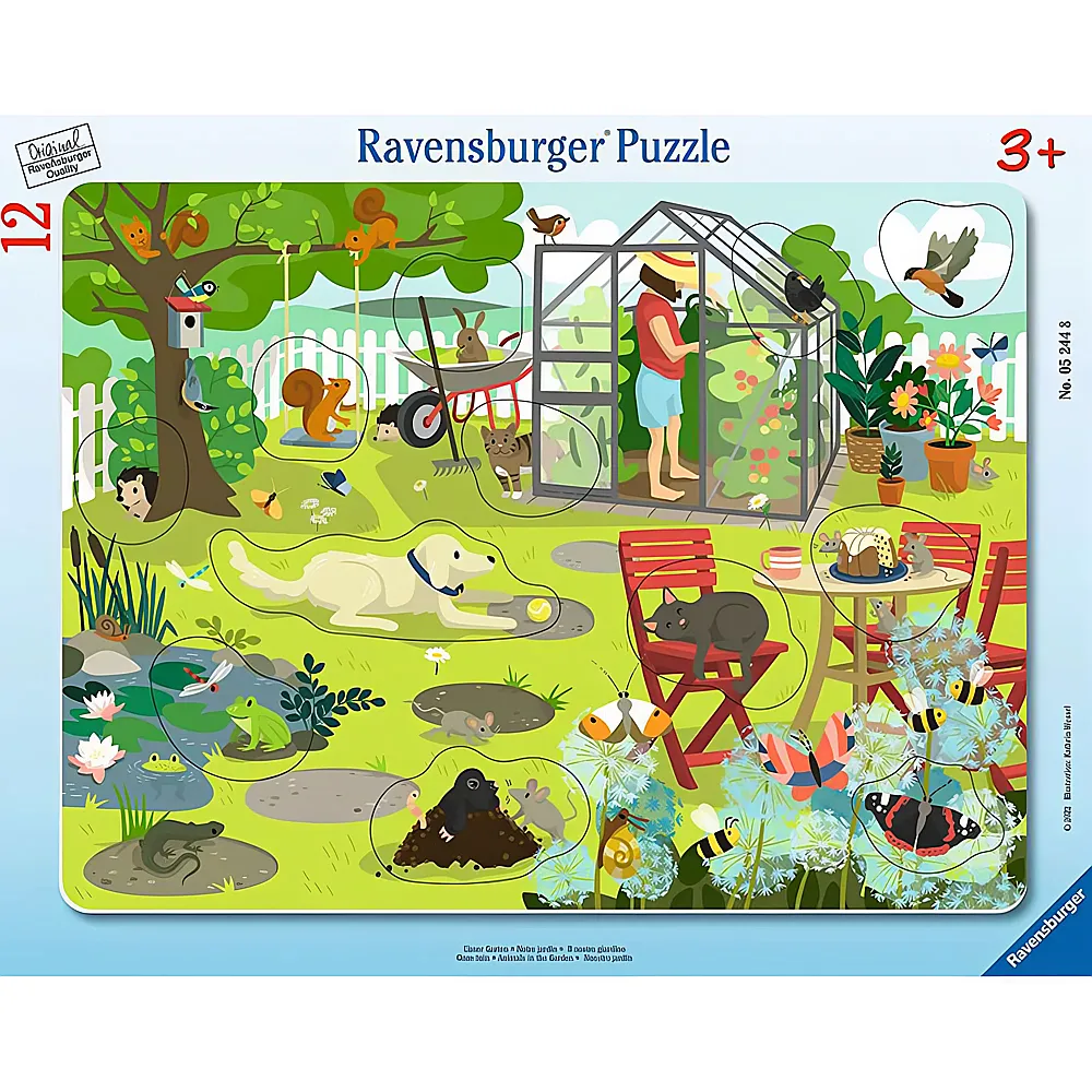Ravensburger Puzzle Unser Garten 12Teile | Rahmenpuzzle