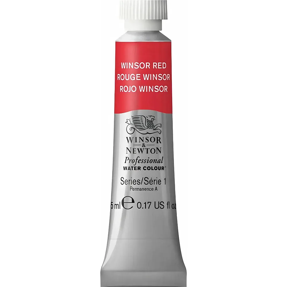 meinspielzeug - Winsor & Newton W&n Prof. Water Colour 5ml Tube Kadmiumfrei Rot Dunkel