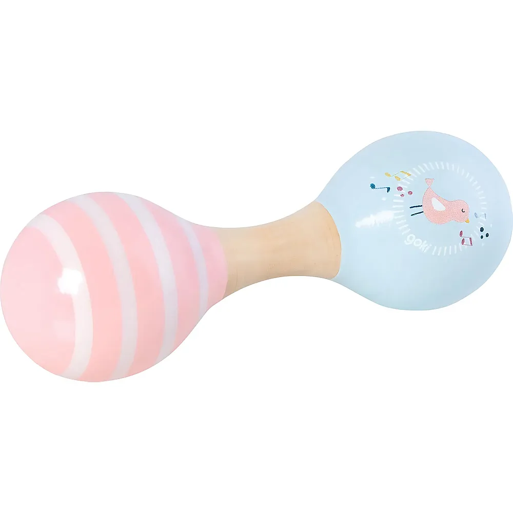 meinspielzeug - Goki Doppelmaracas Vogel - 14,5 cm | Greiflinge
