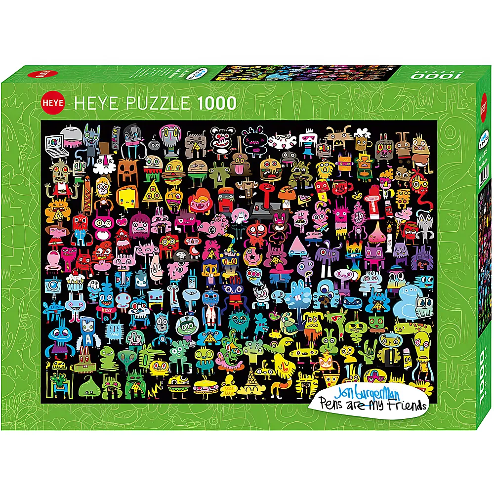 HEYE Puzzle Doodle Rainbow 1000Teile