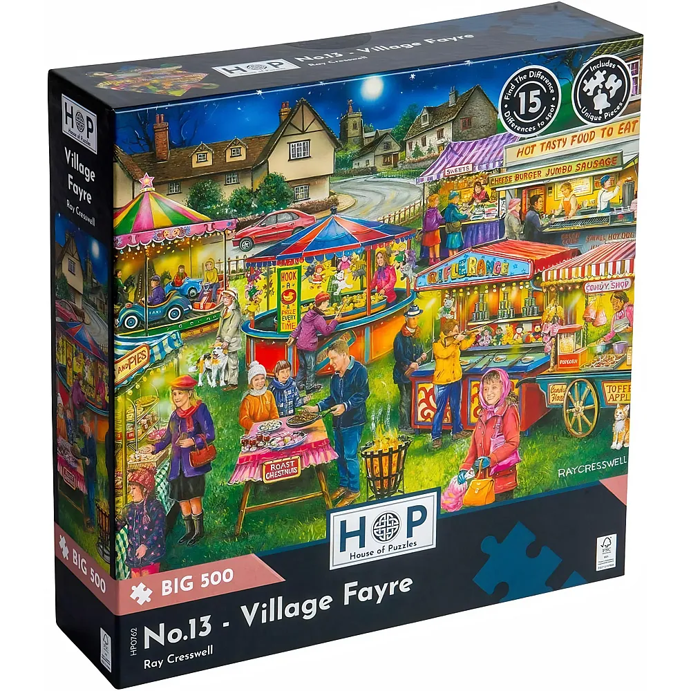 meinspielzeug - HOP - House of Puzzles No.13 Village Fayre 500Teile | Puzzle 500 Teile