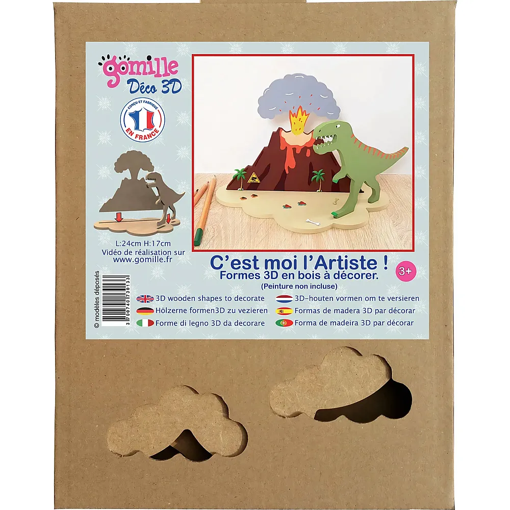 Gomille T-rex / Vulkan - Deko 3D - Suche