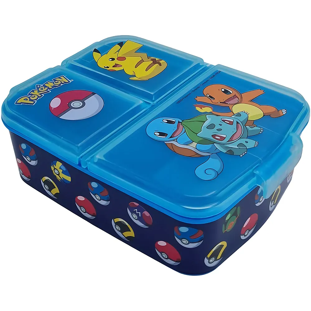 Stor Pok�mon Sandwich Box mit 3 F�cher
