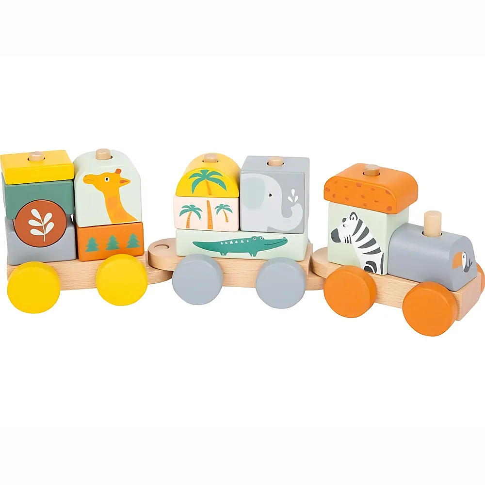 small foot Safari Holzzug 16Teile