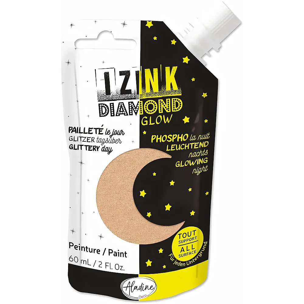 Aladine Izink Diamond Glow Gold - 60 ml | Farbe & Kreide