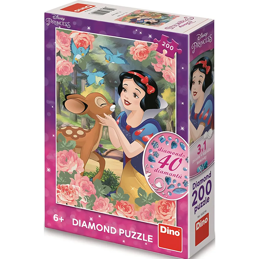 Dino Puzzle Diamond Schneewittchen - 200 Teile