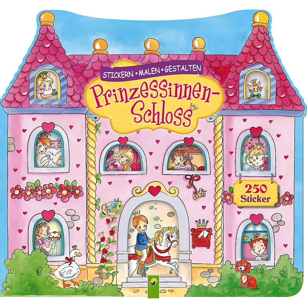 Schwager & Steinlein Prinzessinnen-Schloss - Stickern, Malen, Gestalten