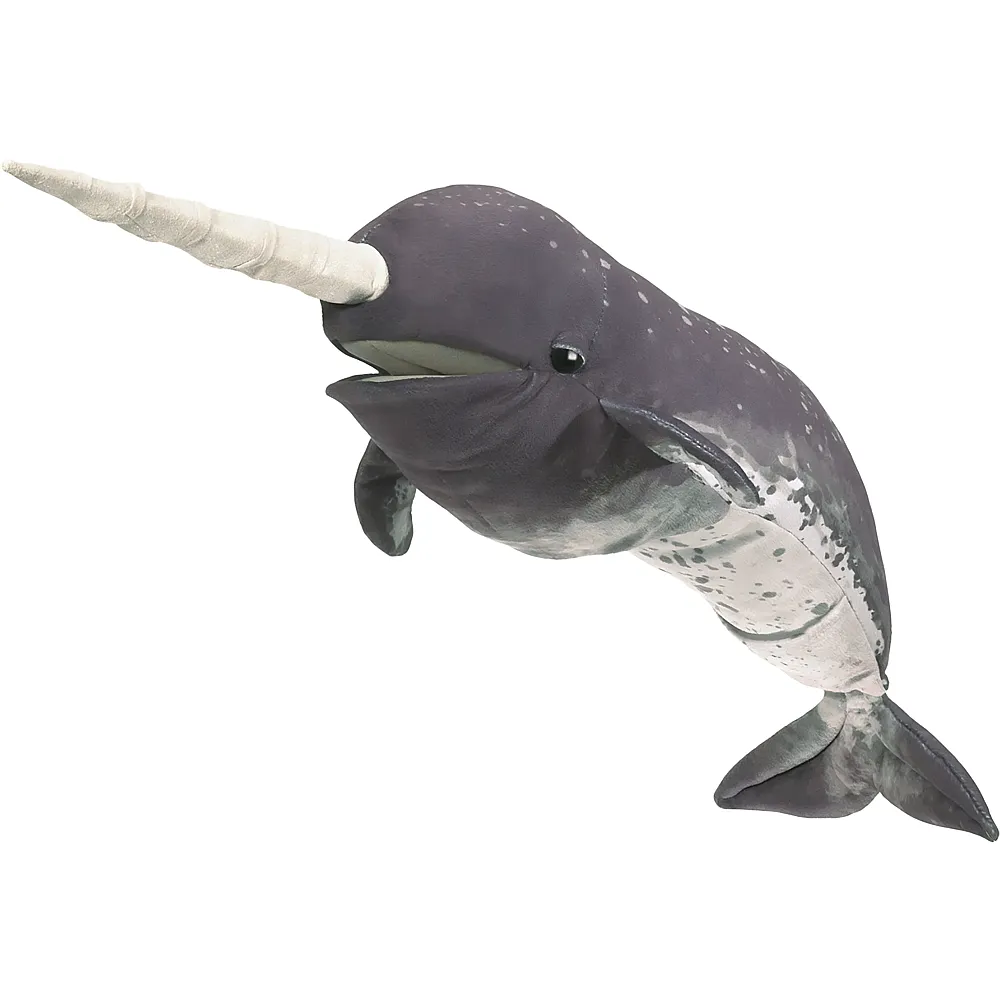 Folkmanis Handpuppe Narwal - 71 cm