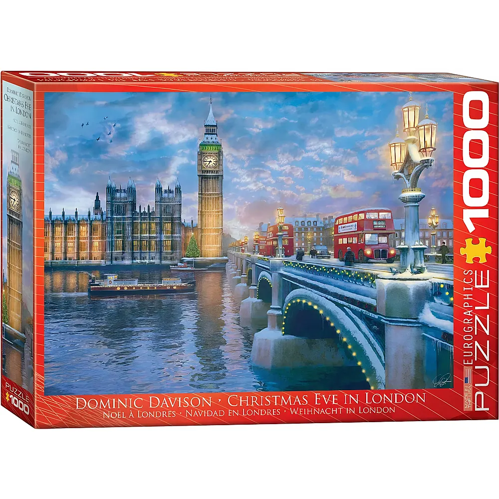 meinspielzeug - Eurographics Puzzle Dominic Davison: Christmas Eve in London 1000Teile | Puzzle 1000 Teile