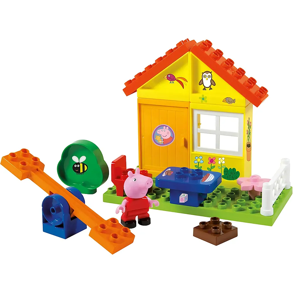 BIG Bloxx Peppa Pig Garten Haus - 19 Teile
