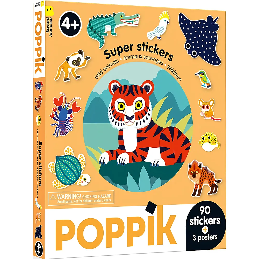 Poppik Sticker Box Wildtiere
