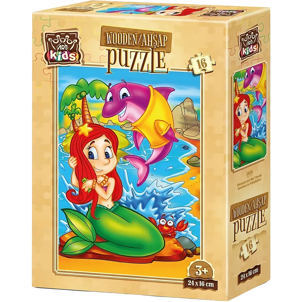 Art Puzzle Mermaid and Friends - 16 Teile