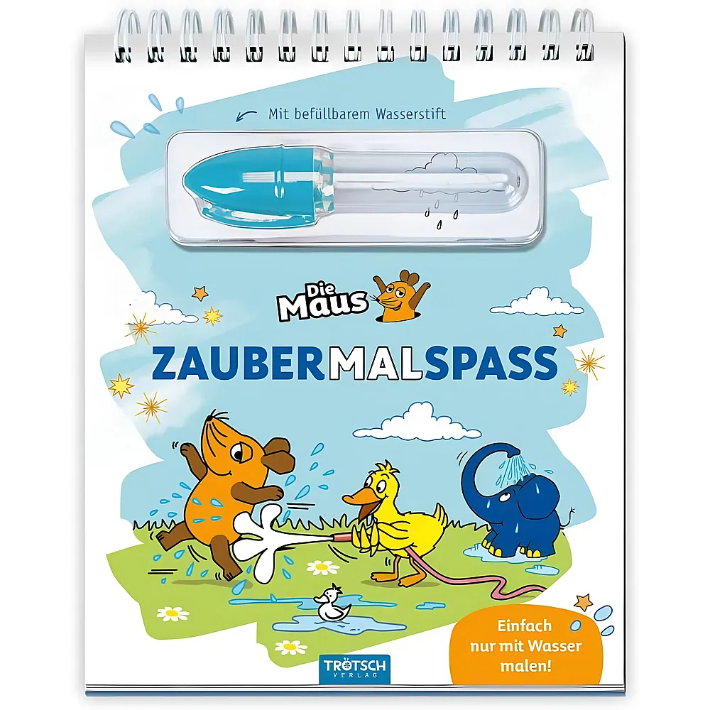 Tr�tsch Verlag Die Maus Zaubermalspass mit Wasserstift