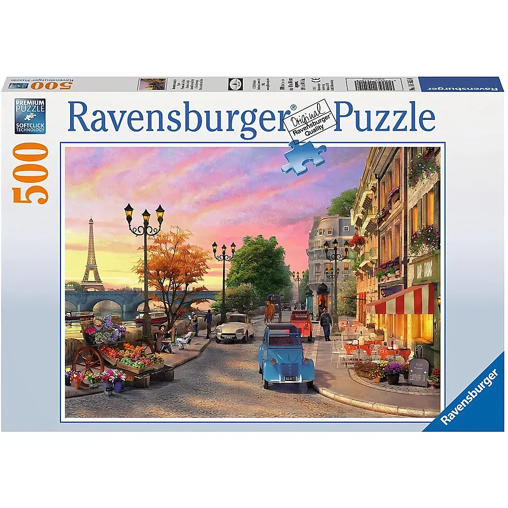 Ravensburger Puzzle Abendstimmung in Paris 500Teile