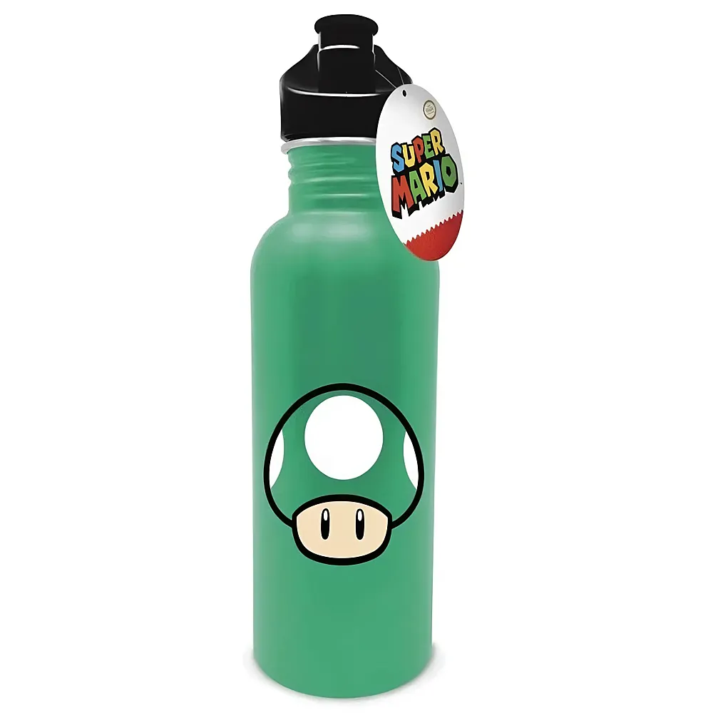 Pyramid Metallflasche Mushroom - 700 ml Super Mario - Essen & Trinken