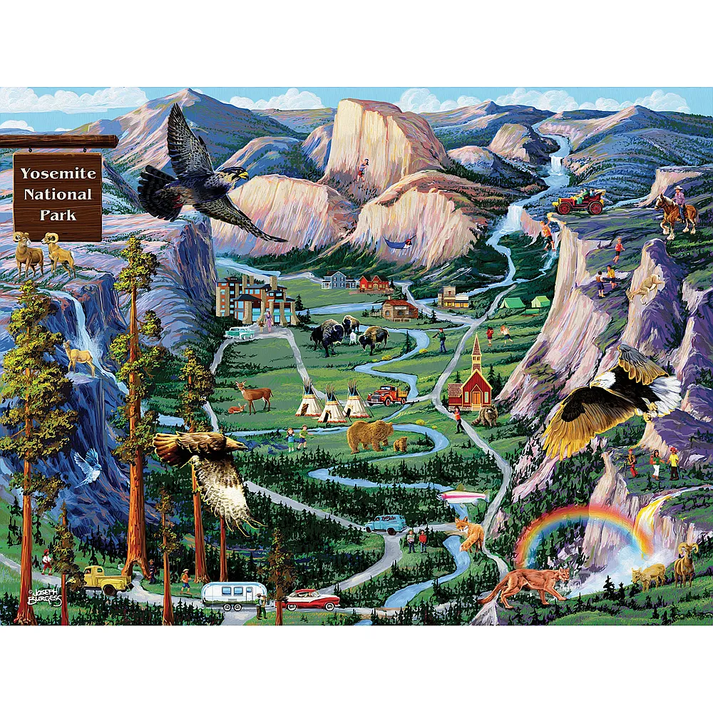 SunsOut Puzzle Joseph Burgess Yosemite Adventures - 500 Teile - Puzzle 500 Teile