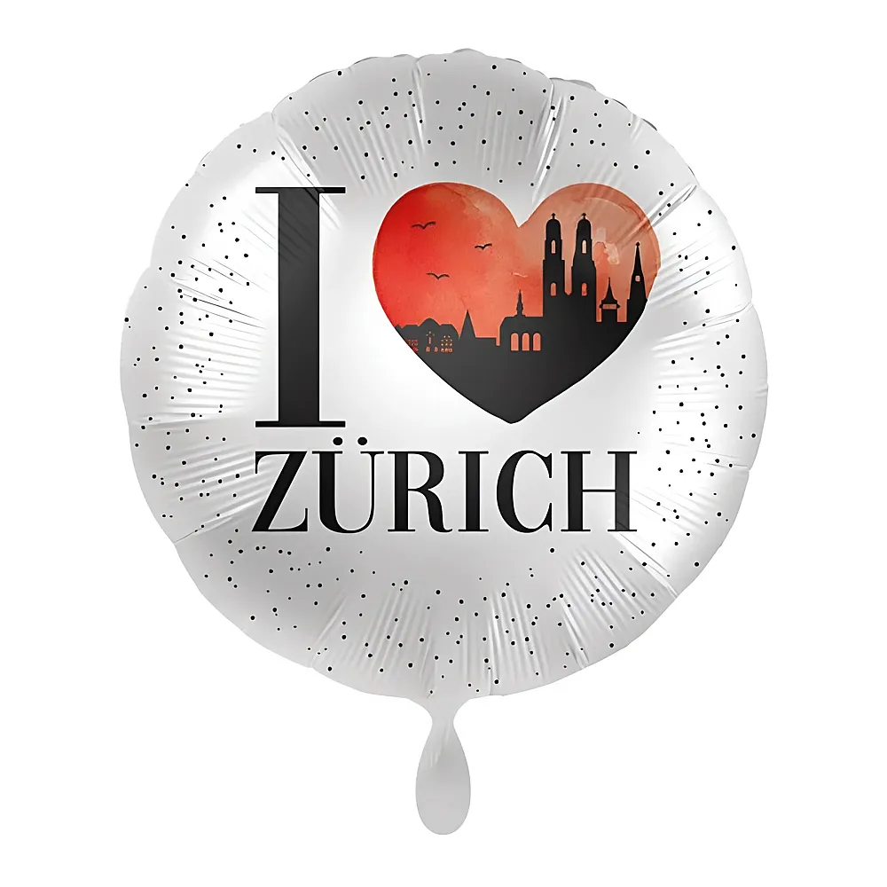 Riethmller Folienballon I Love Zrich | Kindergeburtstag