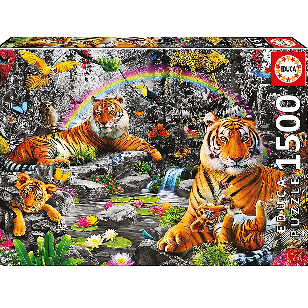 Educa Puzzle Tiger im Dschungel 1500Teile